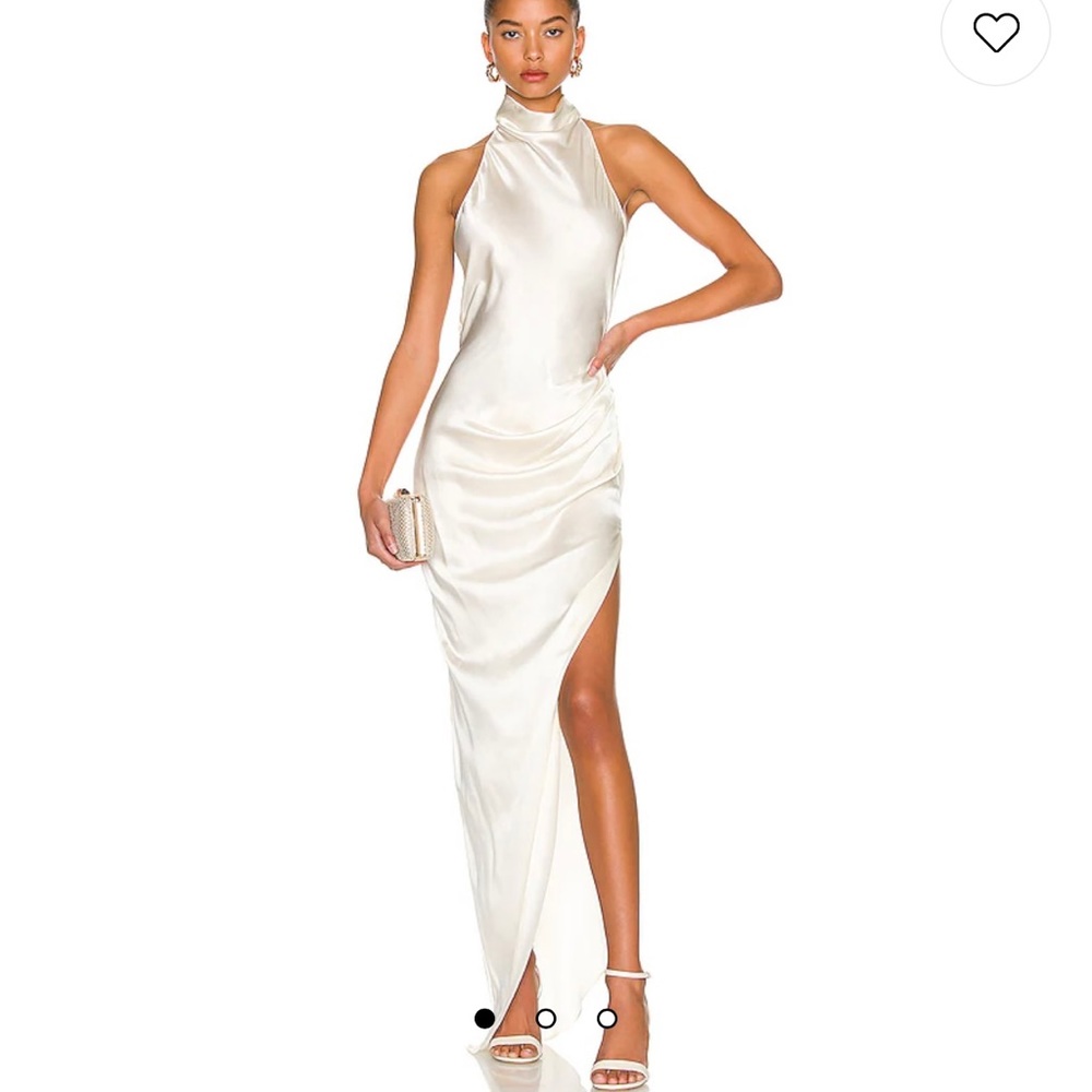 Brand new. Never worn. Amanda Uprichard Revolve Samba Gown in Ivory